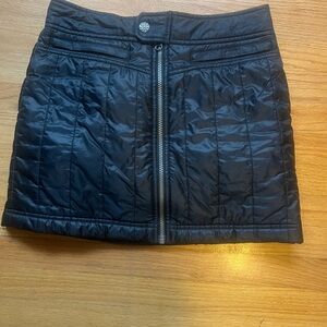 Athleta Black Quilted Mini Skirt